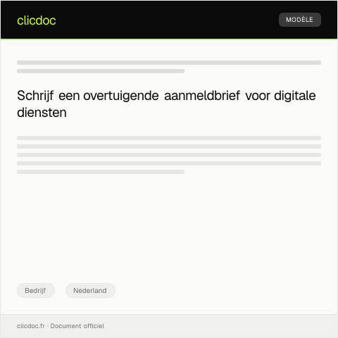 Documentvoorvertoning: Aanmelden voor ondernemersloket digitale diensten — Bedrijf, Nederland