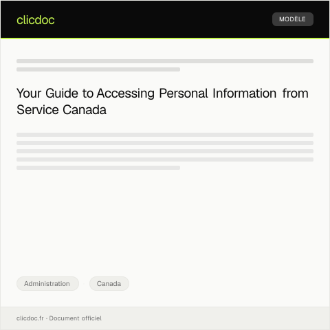 Document preview: Access to Information and Privacy Request — Administration, Canada