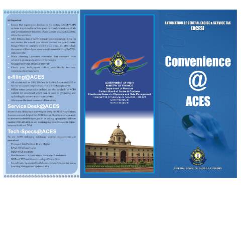 Document preview: ACES Final Brochure — gst, India (CERFA n°ACES_Final_Brochure)