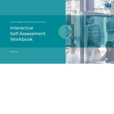 Document preview: ACS self-assessment workbook — Security Industry Authority, United Kingdom