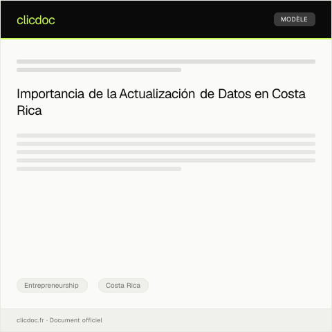 Vista previa del documento Actualización de datos de la empresa en el sistema del Registro Nacional — Entrepreneurship, Costa Rica