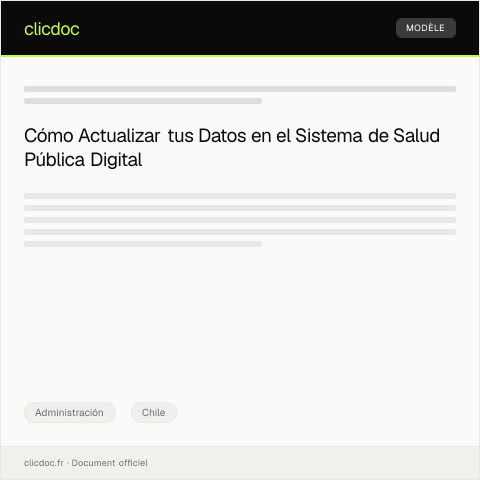 Vista previa del documento Actualización de datos en el sistema de salud pública digital — Administración, Chile