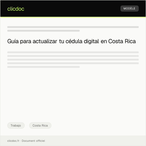 Vista previa del documento Actualizar datos en la cédula digital relacionados con empleo — Trabajo, Costa Rica