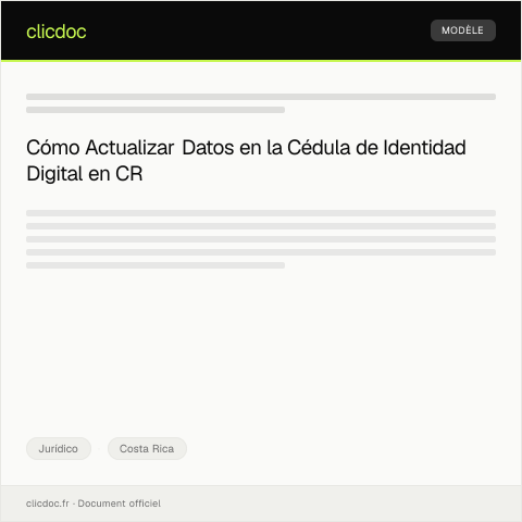 Vista previa del documento Actualizar Datos en la Cédula de Identidad Digital CR — Jurídico, Costa Rica