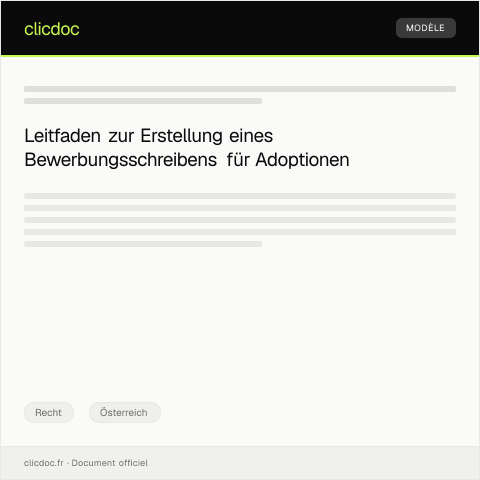 Dokumentvorschau: Anerkennungsverfahren für ausländische Adoptionen — Recht, Österreich
