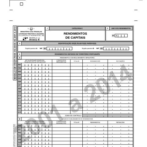 Pré-visualização do documento Anexo E - Rendimentos de capitais — IRS, Portugal