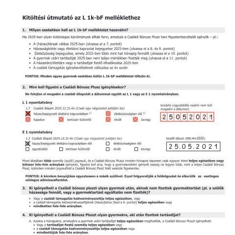 Dokumentvorschau: L1k-bF-Erl-HU — Kitöltési útmutató az L 1k-bF melléklethez — Steuern, Österreich (CERFA n°L1k-bF-Erl-HU)