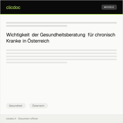 Dokumentvorschau: Anmeldung bei der regionalen Gesundheitsberatung für chronisch Kranke — Gesundheit, Österreich