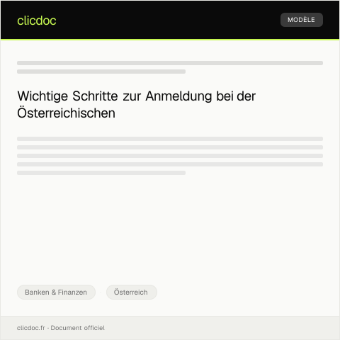 Dokumentvorschau: Anmeldung bei der Österreichischen Gesundheitskasse — Banken & Finanzen, Österreich
