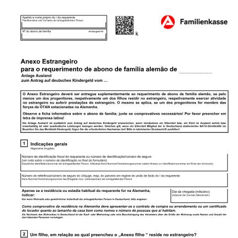 Dokumentvorschau: kg51-pt-anlageausland_ba032450 — Öffnet in neuem Tab Anexo Estrangeiro para o requerimento de abono de família alemão (KG 51-pt) Anlage Ausland zum Antrag auf deutsches Kindergeld (portugiesisch) pdf | 1.58 MB | barrierefrei — Familienkasse/kg51, Deutschland (CERFA n°kg51-pt-anlageausland_ba032450)