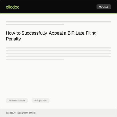 Document preview: Appeal Against BIR Penalty Imposed for Late Filing — Administration, Philippines