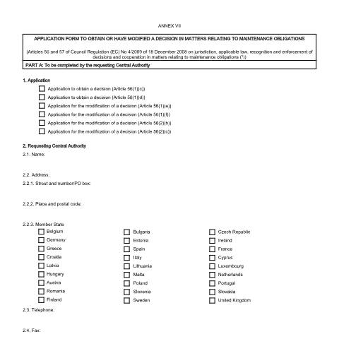 Document preview: Apply to get or change a maintenance decision — Official Solicitor and Public Trustee, United Kingdom