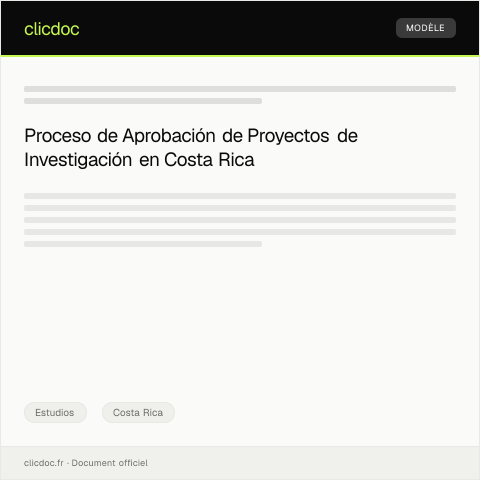 Vista previa del documento Aprobación de proyectos de investigación mediante firma digital en plataforma oficial — Estudios, Costa Rica