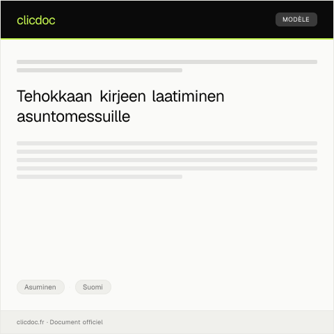 Document preview: Asuntomessut ja näyttelyt — Asuminen, Suomi