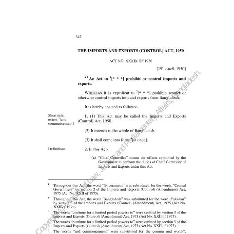 Document preview: 236 — act, বাংলাদেশ (CERFA n°236___)