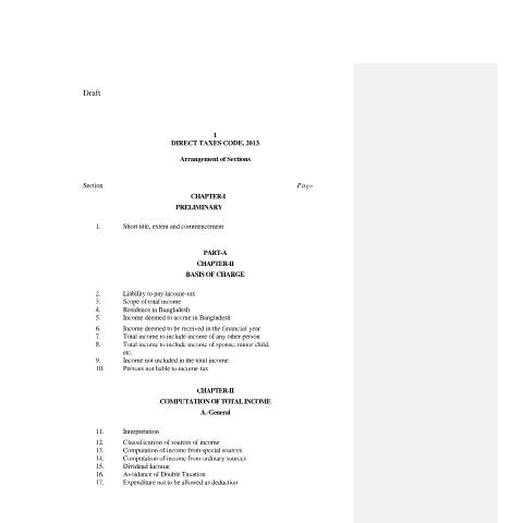 Document preview: 95 — income_tax, বাংলাদেশ (CERFA n°95)