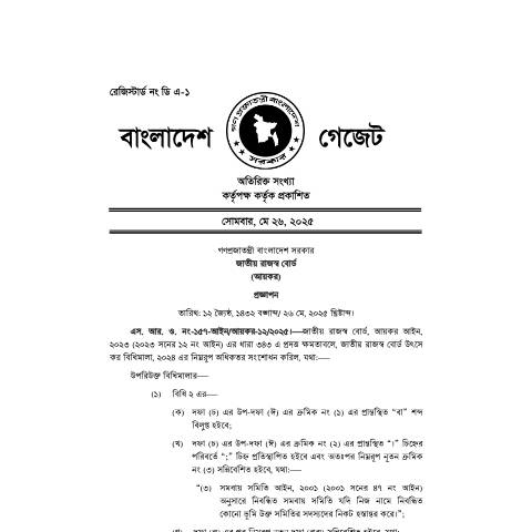 Document preview: IT SRO 157 — sro, বাংলাদেশ (CERFA n°SRO 157)