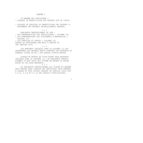 Aperçu du document Barèmes 1er janvier 2014 (AR 15 décembre 2013) (PDF, 108.42 Ko) — SPF Finances, Belgique (CERFA n°schaal151213)