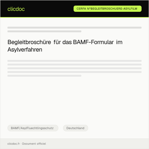 Dokumentvorschau: begleitbroschuere-asylfilm — BAMF/AsylFluechtlingsschutz, Deutschland (CERFA n°begleitbroschuere-asylfilm)