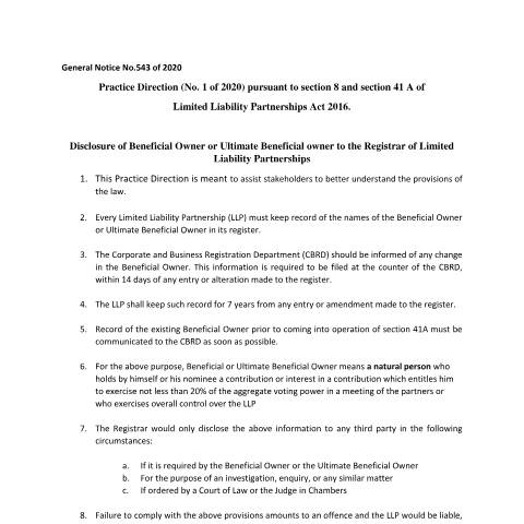 Document preview: GENERAL NOTICE N1 — Document, Mauritius (CERFA n°GENERAL-NOTICE-N1)