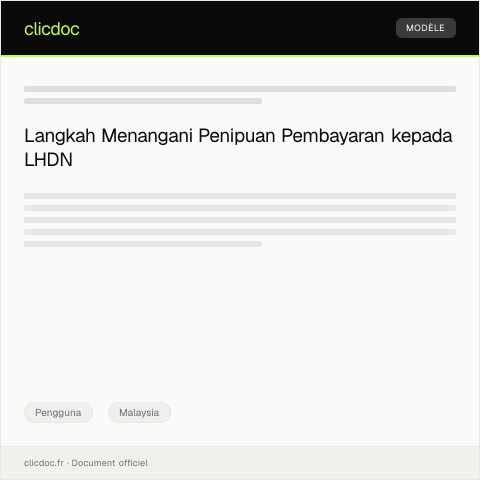 Document preview: Borang Aduan Penipuan Pembayaran — Pengguna, Malaysia