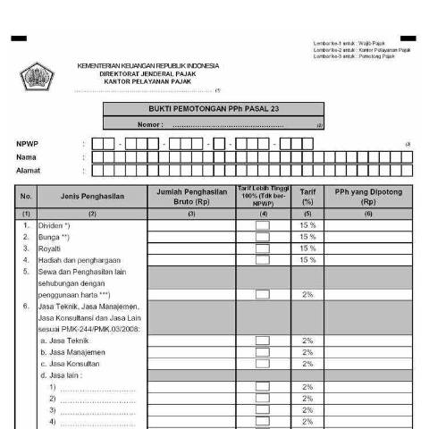 Document preview: Bukti Pemotongan PPh Pasal 23 (f.1.1.33.06)_0_0.pdf — Bukti Pemotongan PPh Pasal 23, Indonesia (CERFA n°ID-DJP-Bukti-Pemotongan-PPh-Pasal-23-f-1-1-33-06-0-0)