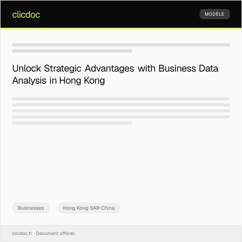 Document preview: Request for Business Data Analysis Service / 商業數據分析服務申請 — Businesses, Hong Kong SAR China