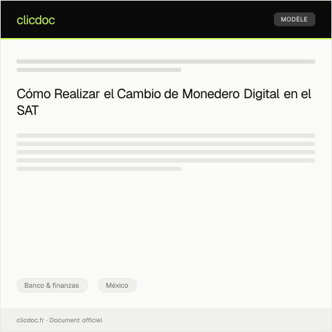 Vista previa del documento Cambio de monedero digital asociado a la cuenta — Banco & finanzas, México