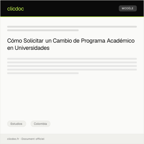 Vista previa del documento Petición formal para cambio de programa académico en universidad pública — Estudios, Colombia