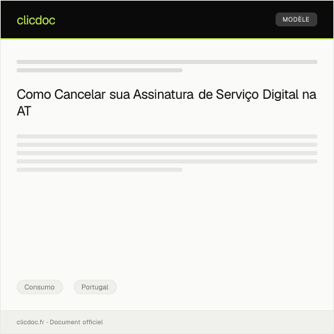 Pré-visualização do documento Solicitação de cancelamento de assinatura de serviço digital — Consumo, Portugal