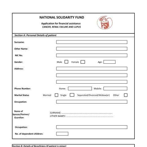 Document preview: Cancer and other SMD — Document, Mauritius (CERFA n°Cancer-and-other-SMD)