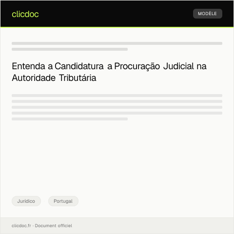 Pré-visualização do documento Candidatura a Procuração para Ação Judicial — Jurídico, Portugal