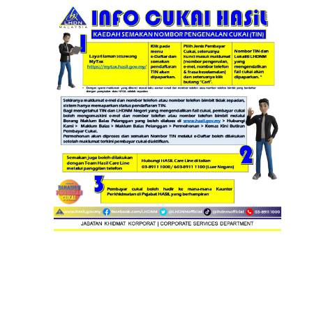 Document preview: How to check the registered TIN — Registration, Malaysia (CERFA n°TA)
