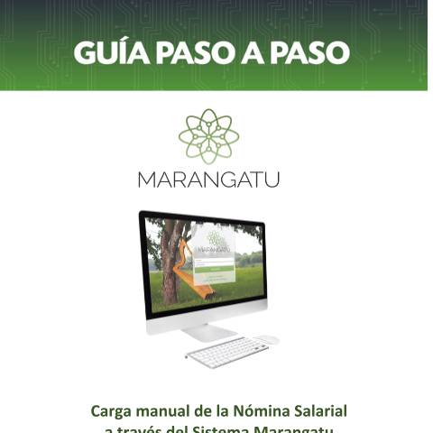 Vista previa del documento Guía Paso a Paso - Carga manual de la Nómina Salarial en el Sistema Marangatu — Guias, Paraguay