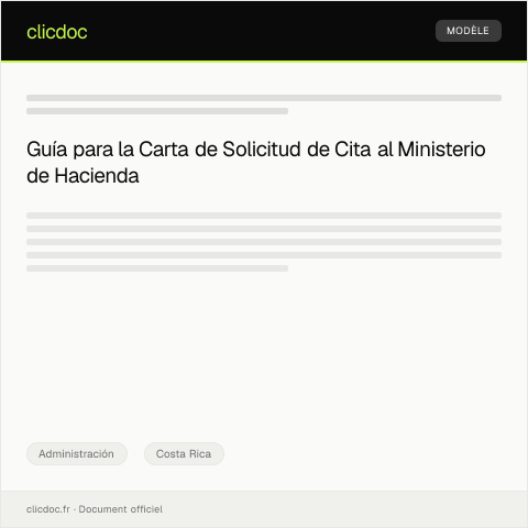 Vista previa del documento Carta de Solicitud de Cita — Administración, Costa Rica