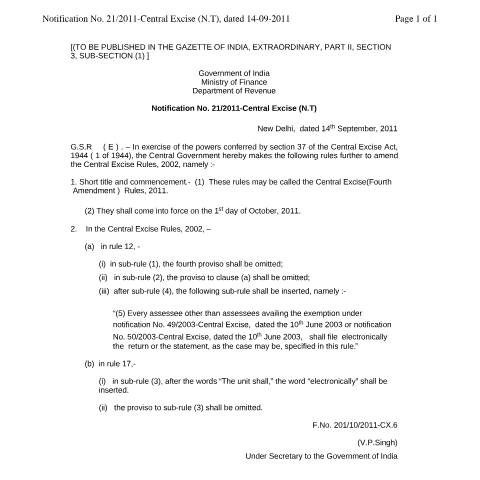 Document preview: CE 21 2011 — gst, India (CERFA n°CE_21_2011)