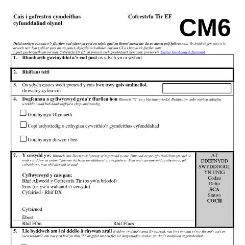 Document preview: Commonhold successor: registration (CM6) — HM Land Registry, United Kingdom