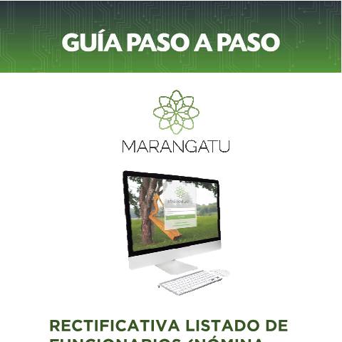 Vista previa del documento Guía a paso a paso - Cómo rectificar listado de funcionarios (Nómina Salarial) — Declaraciones Juradas1, Paraguay