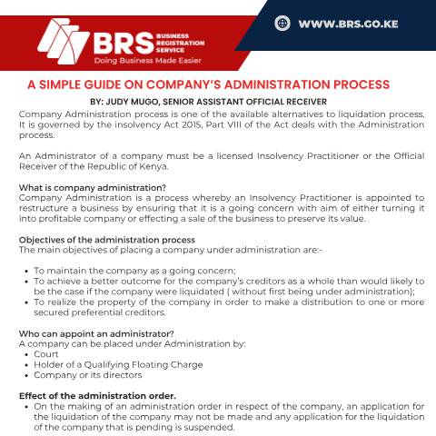 Document preview: Company Administration Process — Document, Kenya (CERFA n°Company-Administration-Process)