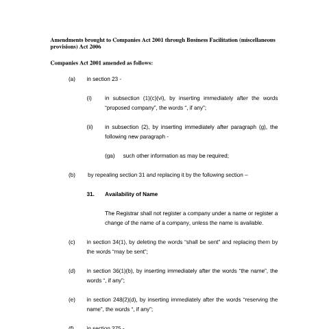 Document preview: am2001a — Document, Mauritius (CERFA n°am2001a)