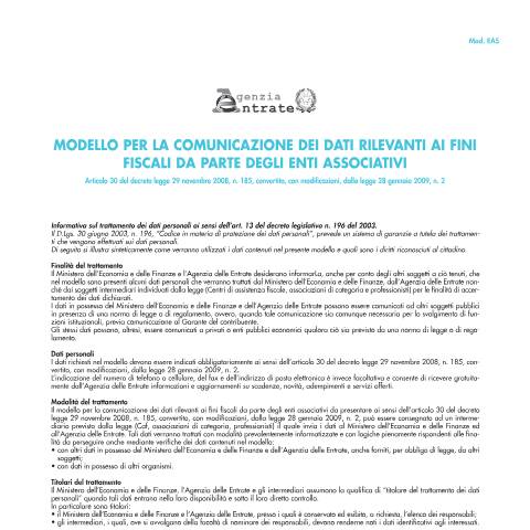 Anteprima documento Comunicazioni da Enti associativi — Comunicazioni, Italia