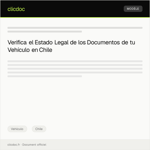 Vista previa del documento Consulta de Estado de Documentos del Vehículo — Vehículo, Chile