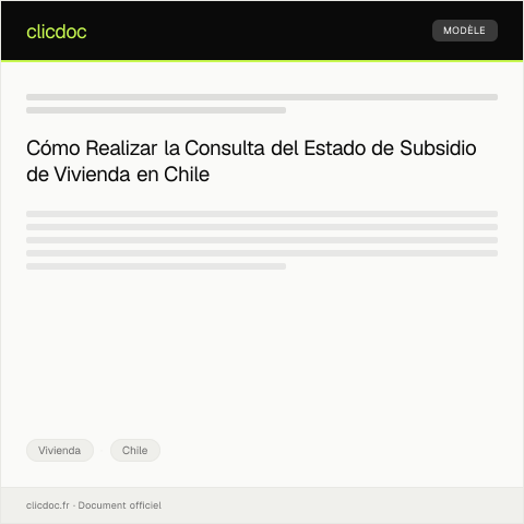 Vista previa del documento Consulta de Estado de Subsidio de Vivienda — Vivienda, Chile