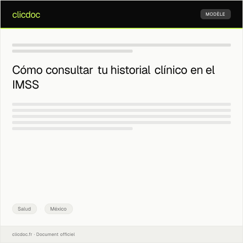Vista previa del documento Consulta de historial clínico digital en el portal del IMSS — Salud, México