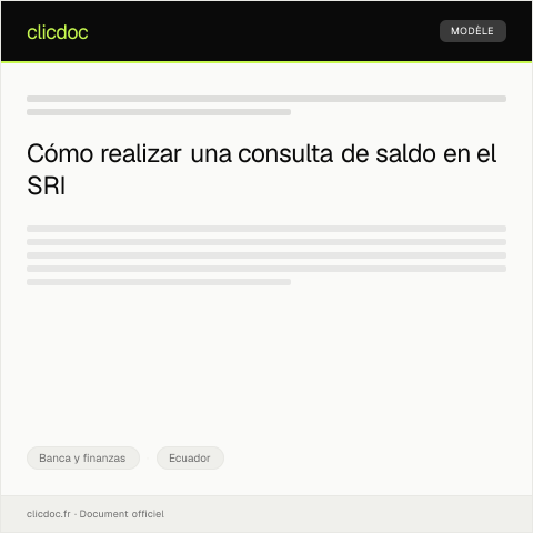 Vista previa del documento Consulta de saldo y movimientos vía web — Banca y finanzas, Ecuador
