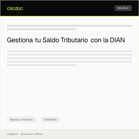Vista previa del documento Consulta de saldo tributario en línea — Banca y finanzas, Colombia