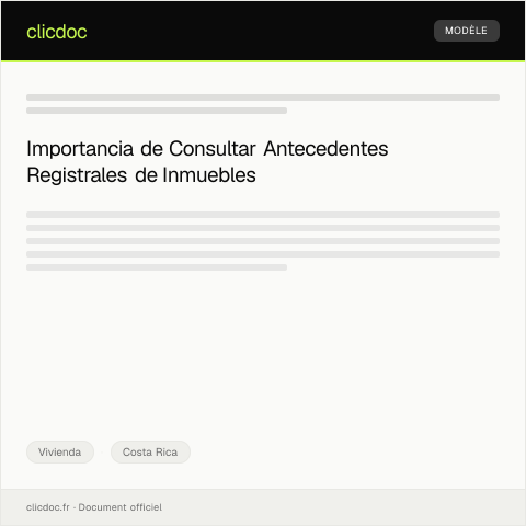 Vista previa del documento Consultar antecedentes registrales del inmueble — Vivienda, Costa Rica