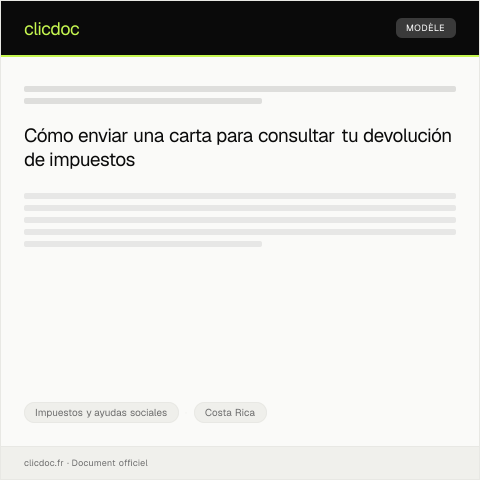 Vista previa del documento Consultar estado de devolución de impuestos — Impuestos y ayudas sociales, Costa Rica