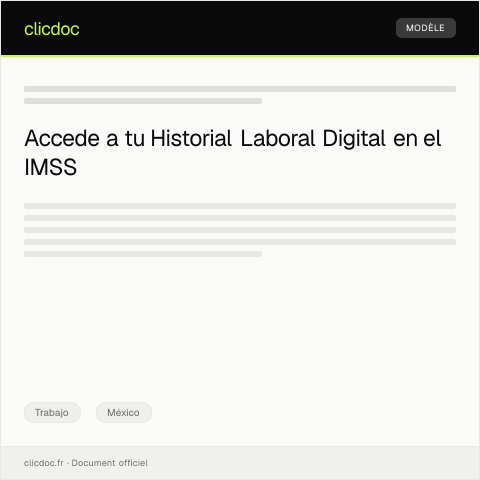 Vista previa del documento Consultar historial laboral digital en la plataforma del IMSS — Trabajo, México