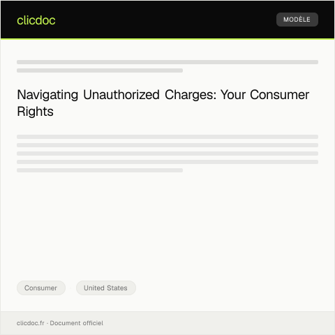 Document preview: Consumer Rights Advisory for Unauthorized Charges — Federal Communications Commission — Consumer, United States